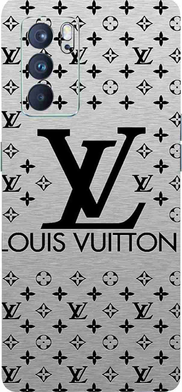 CLAXA Silver Louis Vuitton Skin For Apple iPhone 13 Pro Max Back