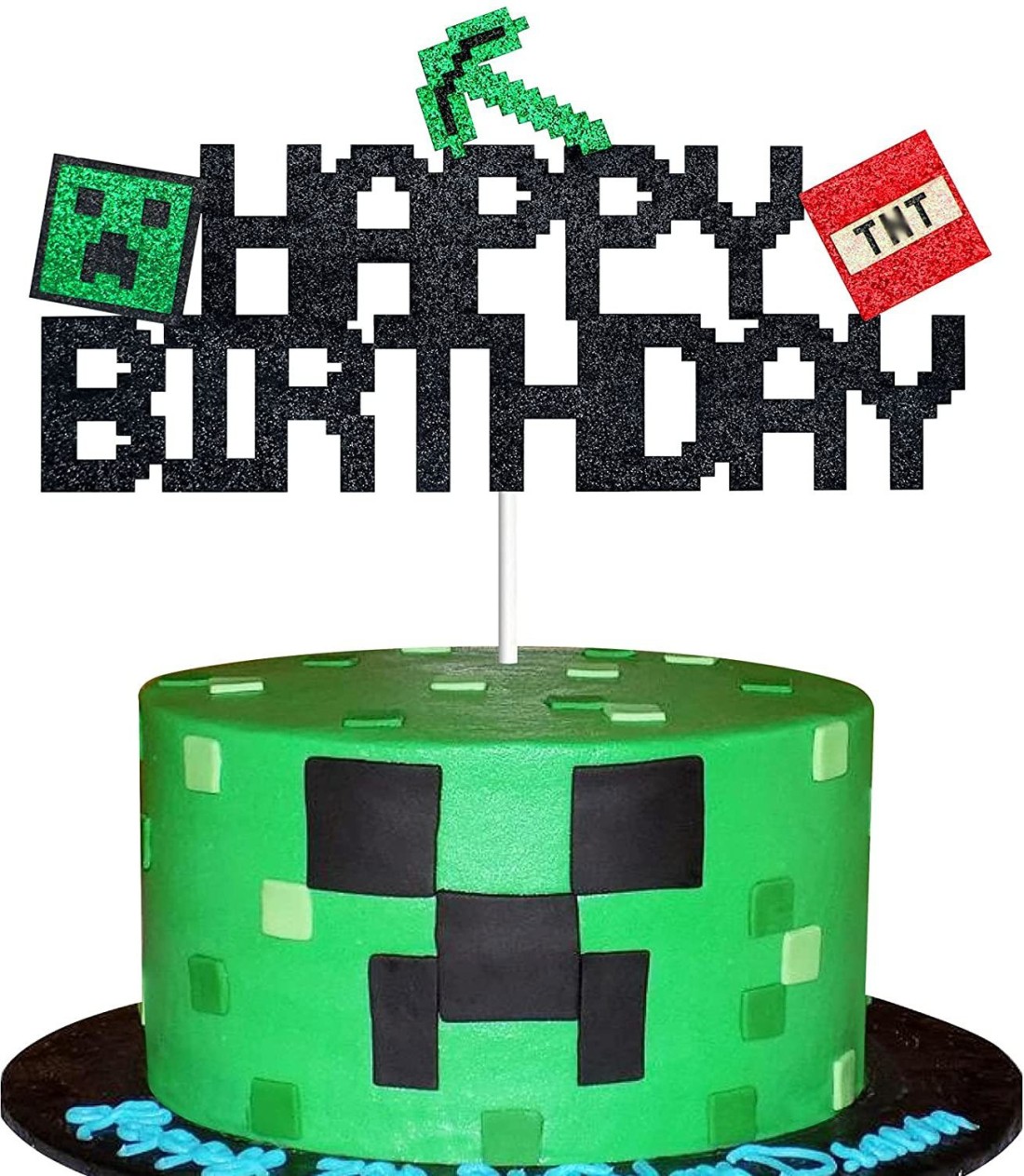 Minecraft Birthday Party : TNT Sparkler Cake