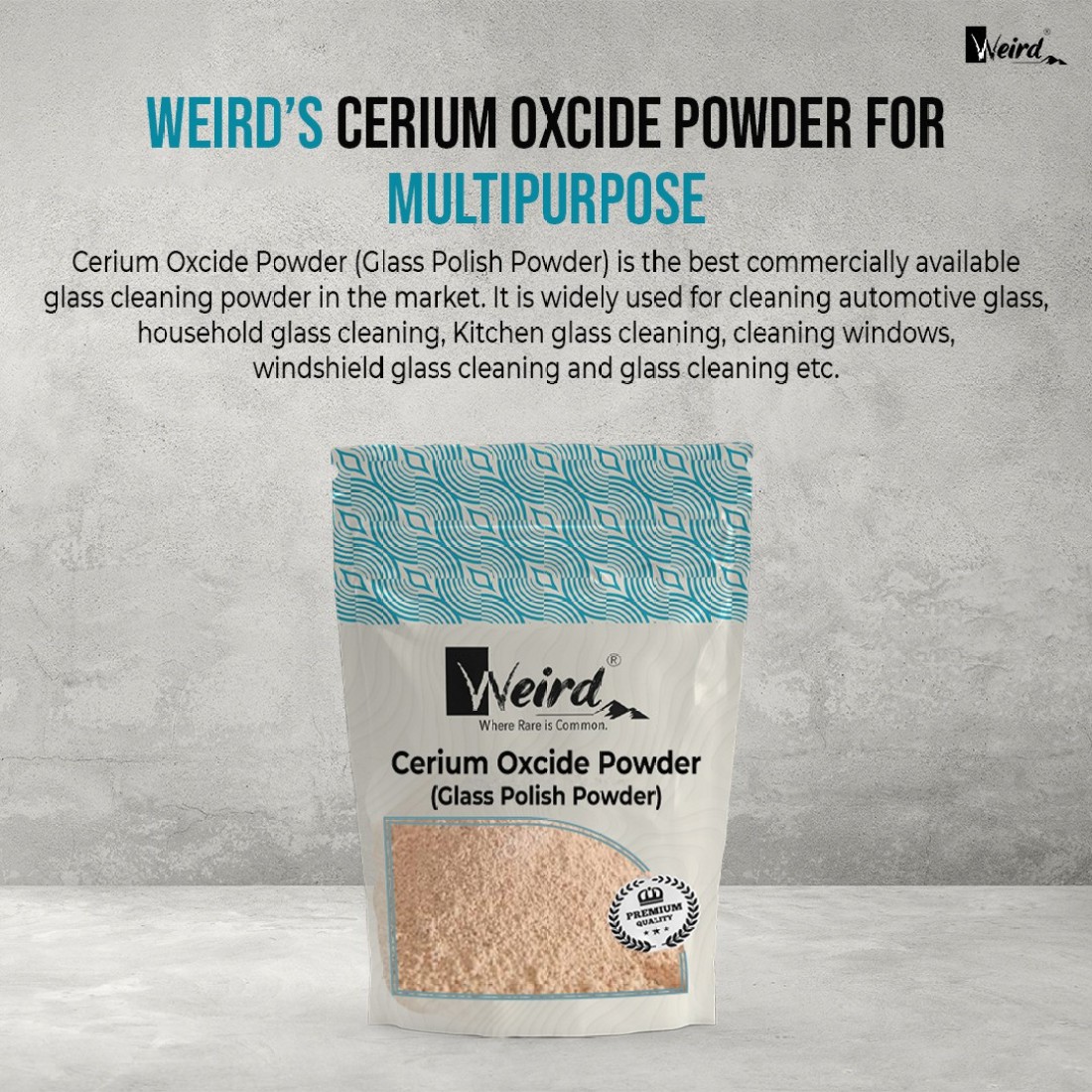 Cerium Oxide Glass Scratch Remover Glass Polishing Powder Window and  Windshield Cleaning Powder (300) : : Industrial & Scientific