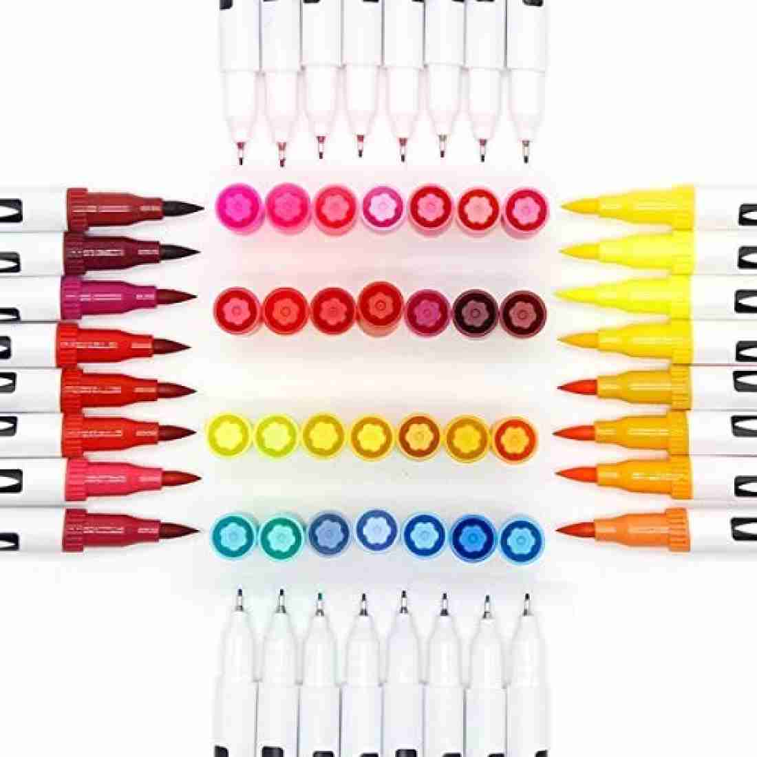 KRAFTMASTERS Fineliner Color Pen Set 0.4mm Fine Point Colored  Pens Markers Set Of 12 - Fine Point Colored Pens Markers