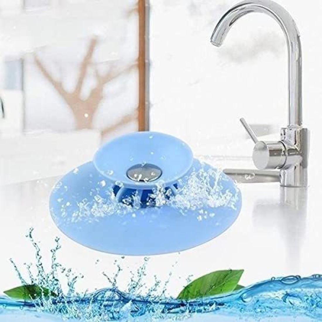 KitchExpo Shower Drain Stopper - Silicone Bathtub Sink Stopper