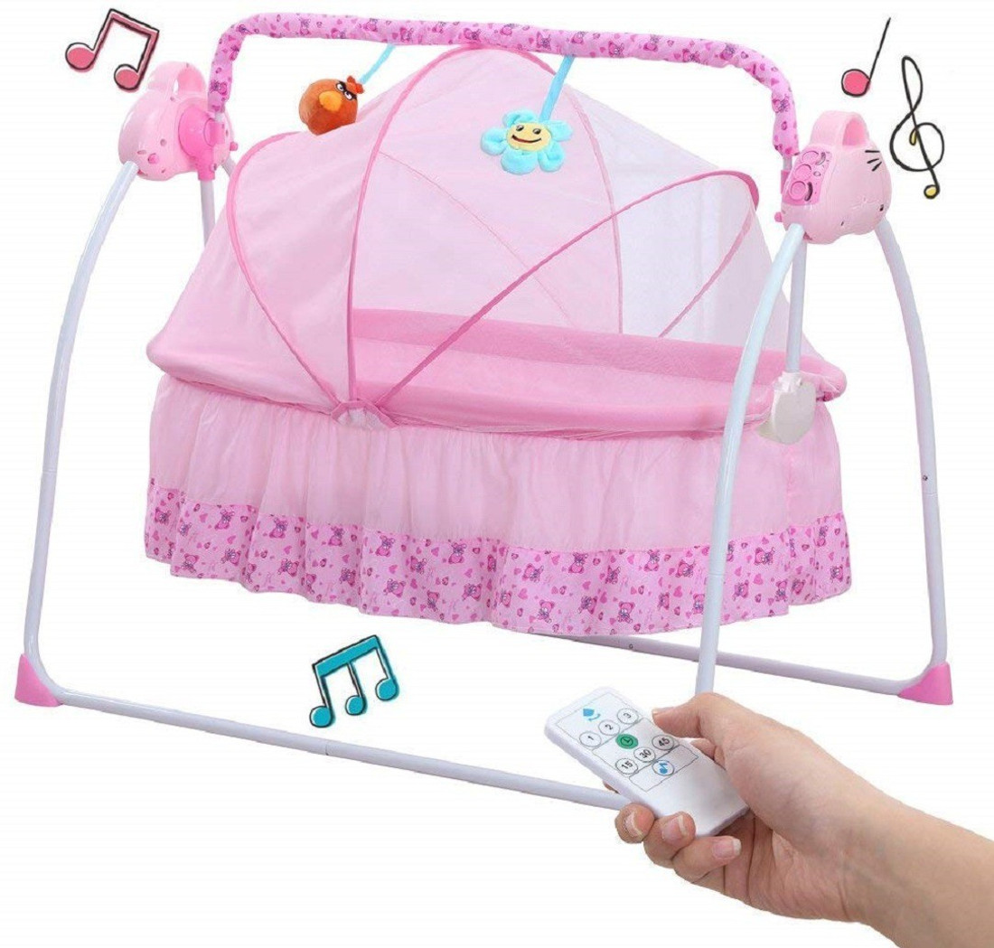 REPLEX Cradle for Baby Automatic Swing Jhula with Mosquito Net