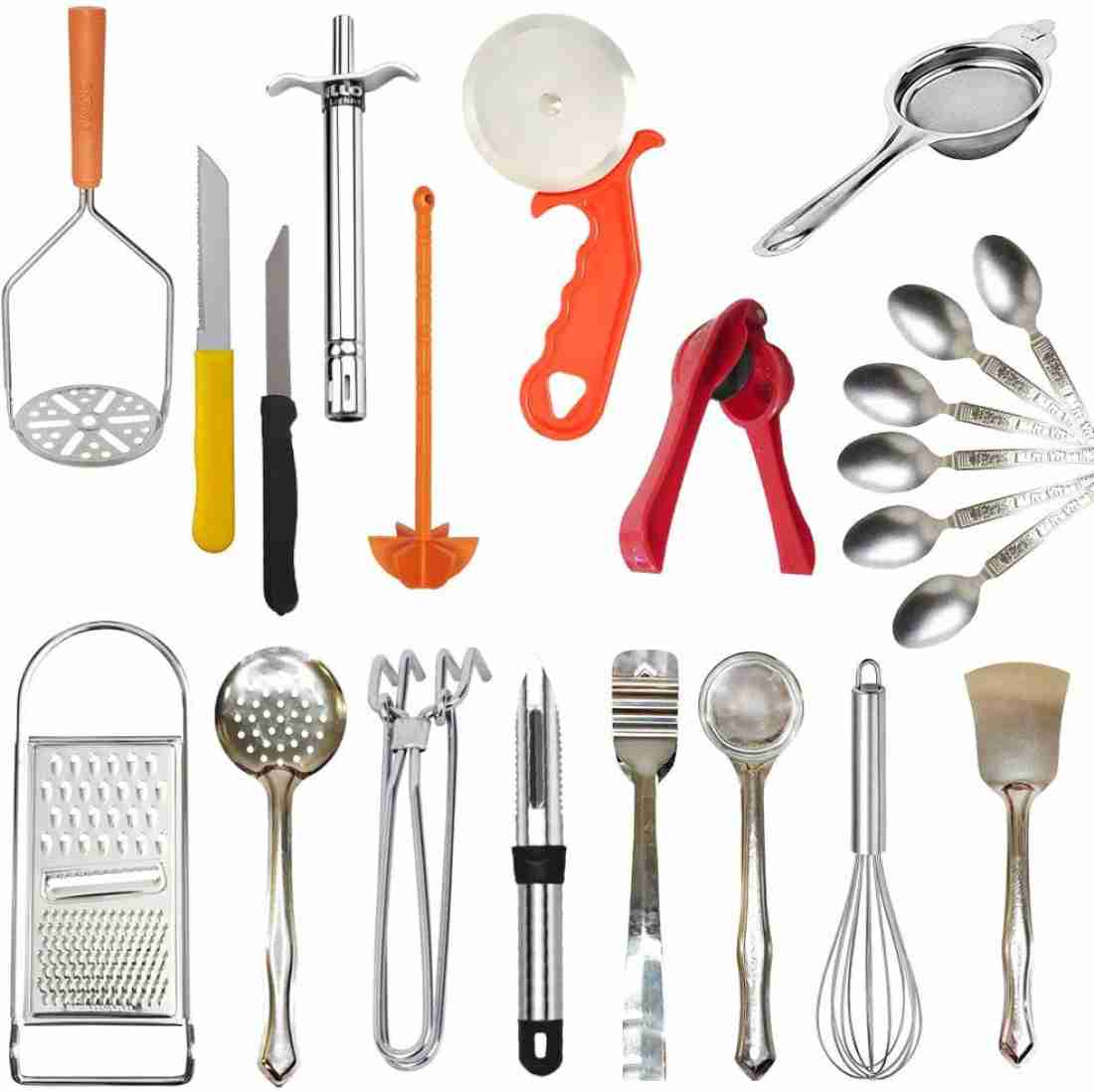 Kitchen Utensil Set with Holder, 22 Pcs Cooking Utensils for