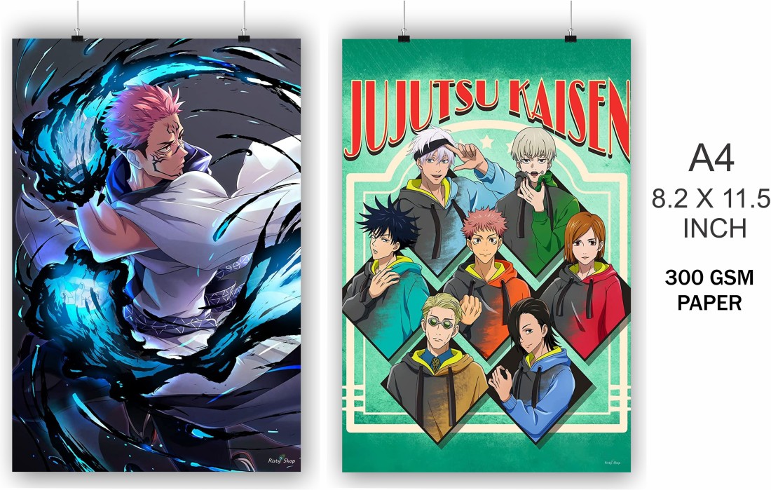 Jujutsu Kaisen A4 Combo Pack of 6) 107 Paper Print - Animation & Cartoons  posters in India - Buy art, film, design, movie, music, nature and educational  paintings/wallpapers at