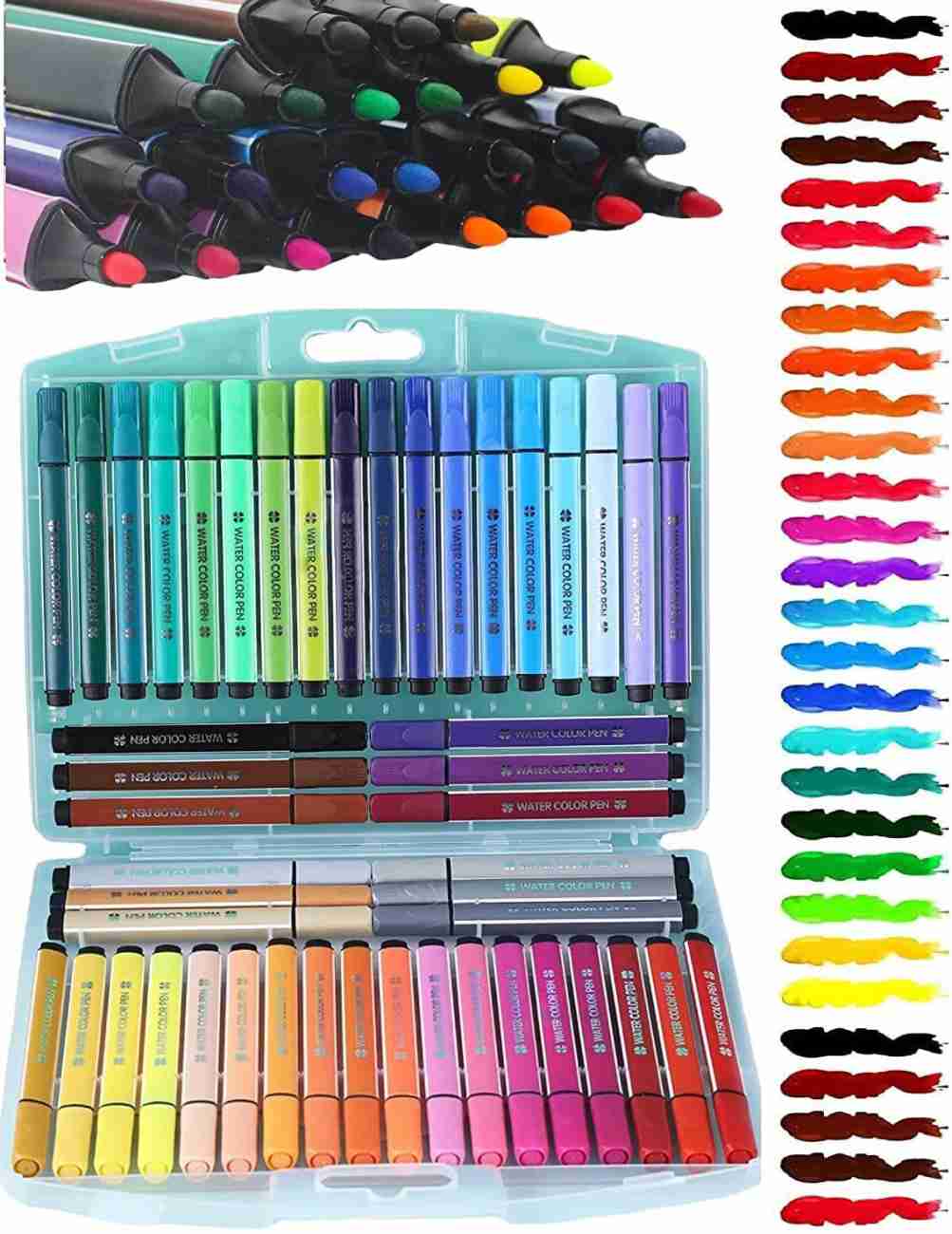 Like it Washable Watercolor Pens Set of 48 Art Markers  Colour Sketch Pens - Washable Watercolor Pens