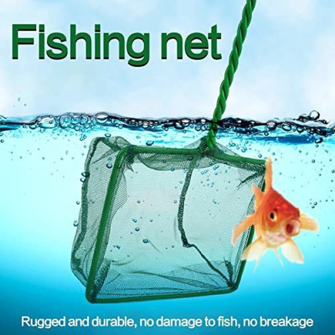 Aquarium Fish Net Lightweight Large Nylon Fishing Net for Fish Tank (M) 