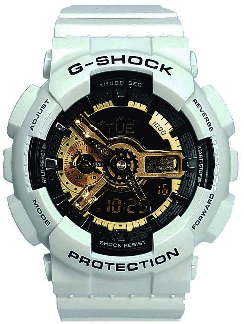 BIG BOY SHOPS G Shock Ga 110 WHITE GOLD Analog Digital