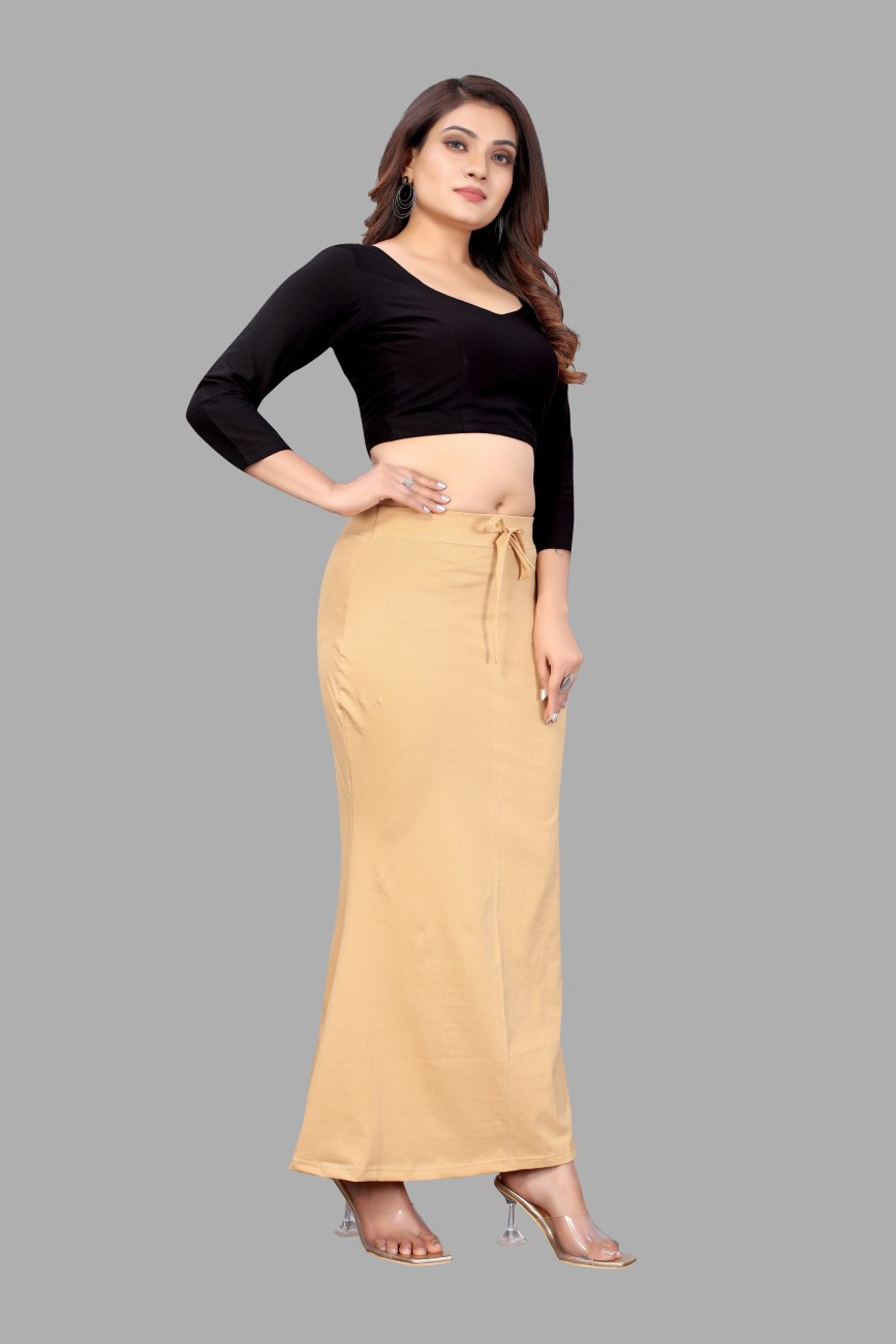 Buy VJ Fashion Flare Saree Shapewear, Petticoat, Skirts for Women, Cotton  Blended Shape Wear for Saree_Freesize Beige at