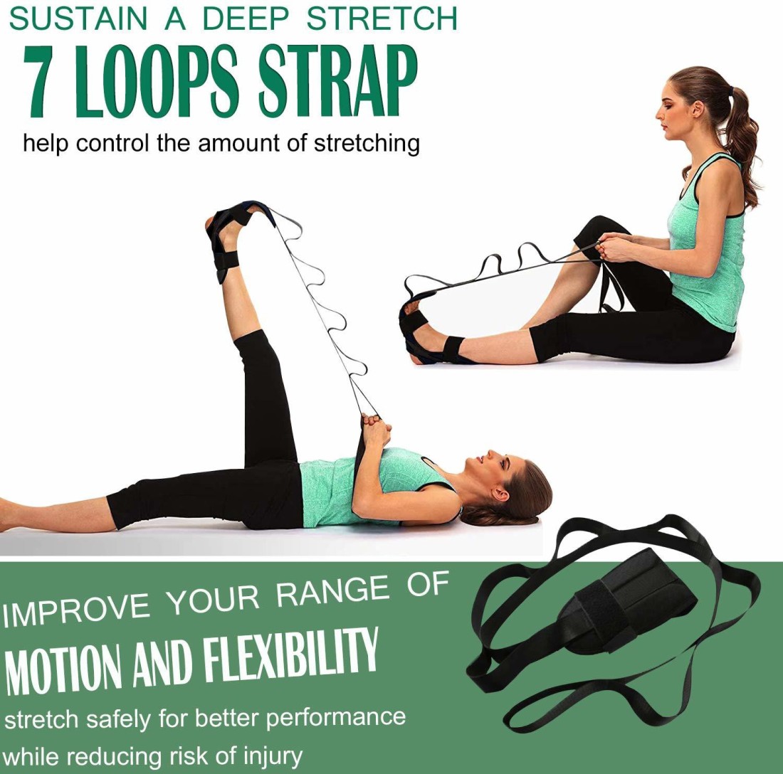 Manogyam Stretching Strap,Ligaments of Leg Stretching Belt,Taekwondo  Gymnastics Exercises Nylon Yoga Strap