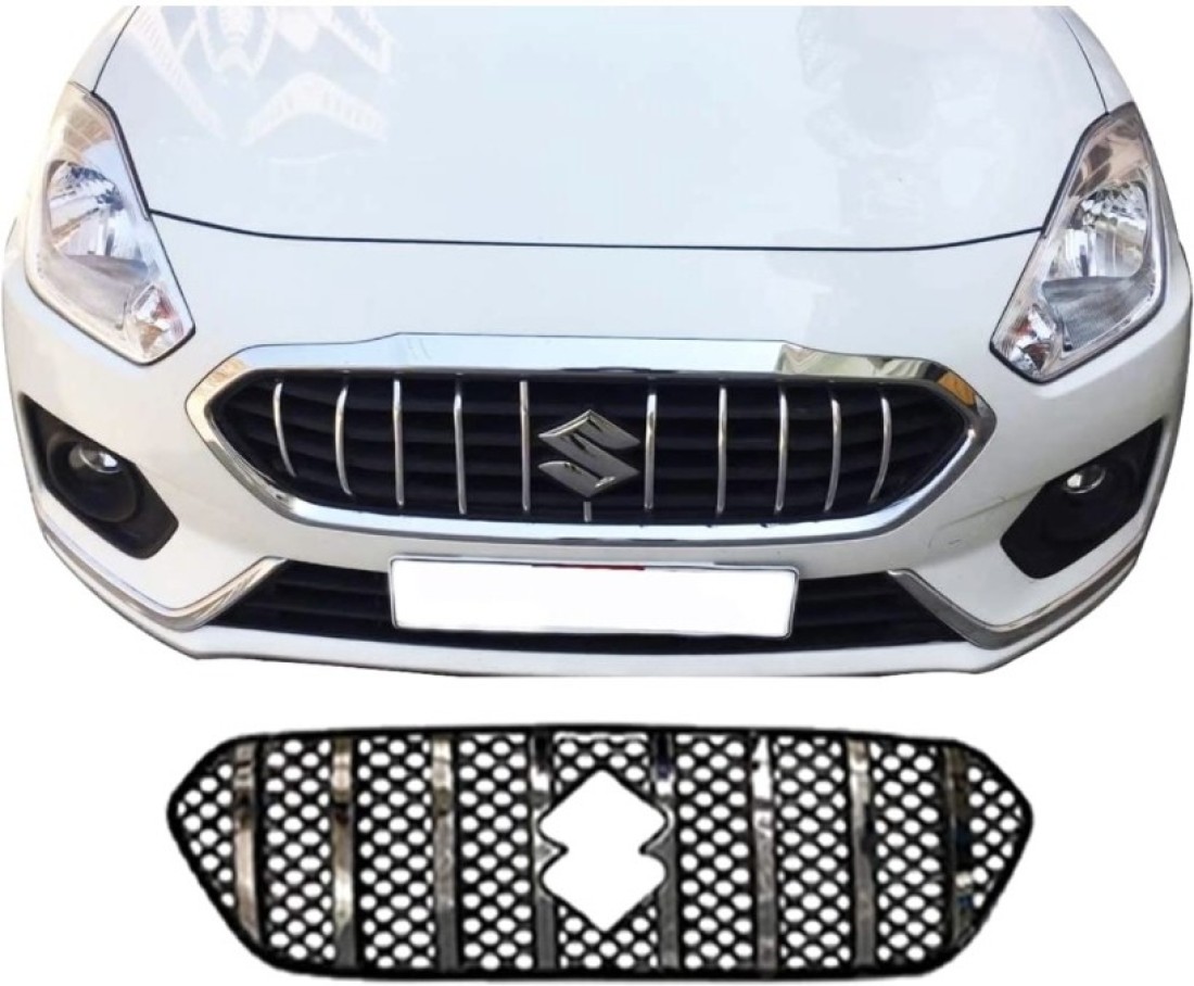 Buy SNTP GTR Style Chrome Front Grill For Maruti Dzire Type 3