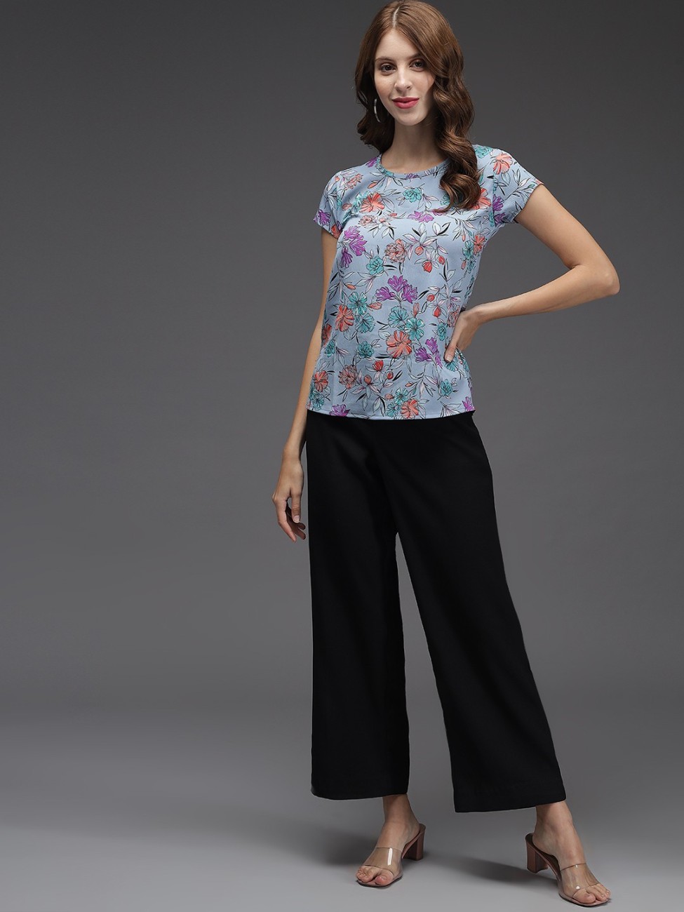 TANDUL Casual Regular Sleeves Printed Women Multicolor Top