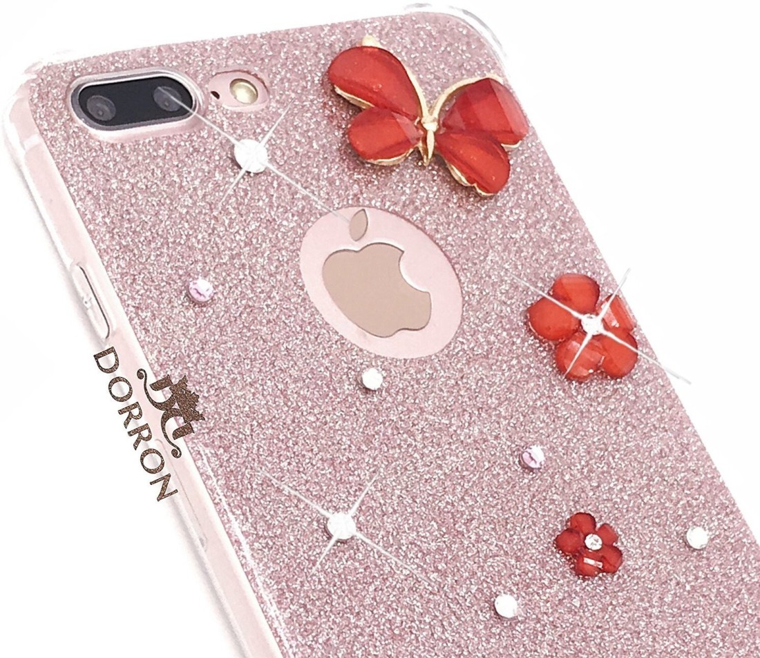 DORRON Back Cover for iPhone 7 Plus / 7Plus Stylish Dancing Girls Designer  Glitter Bling Soft Fancy Case (Rose Gold) - DORRON 