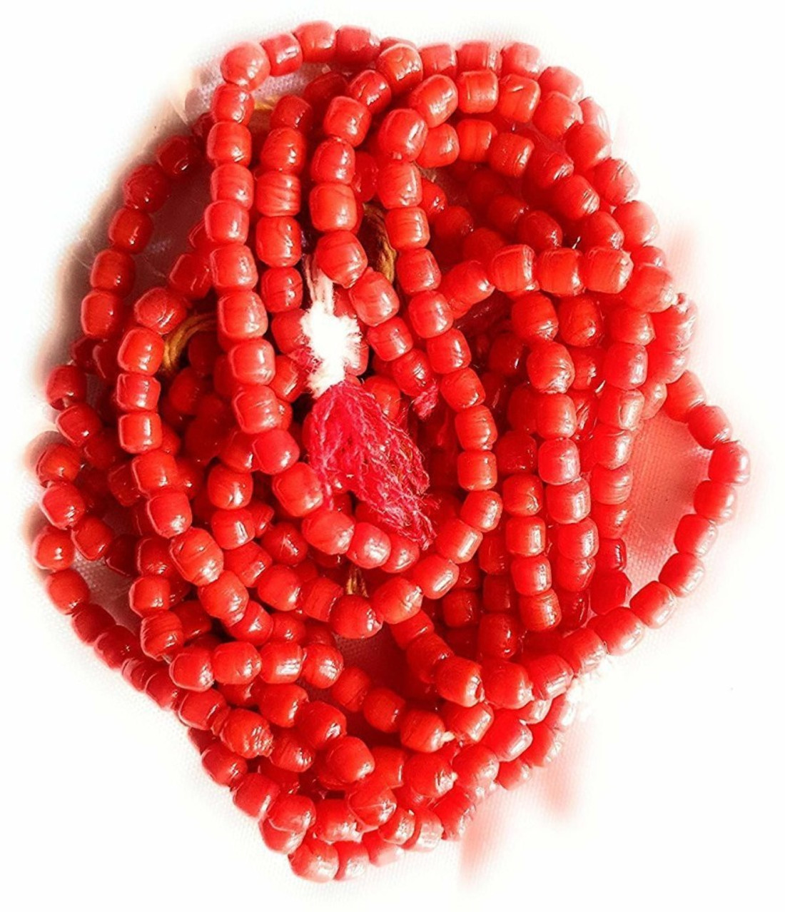 Senroar Original Coral Red Coral Mala Moonga Coral Stone Chain