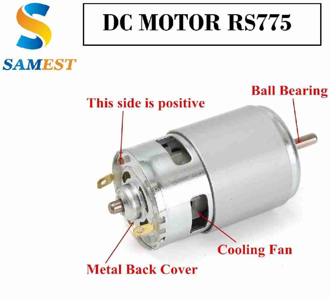 samest DC 12V 100W 1300015000rpm 775 Motor High Speed Large Torque DC Motor  Electric Tool Electric manery Electronic Components Electronic Hobby Kit  Price in India - Buy samest DC 12V 100W 1300015000rpm