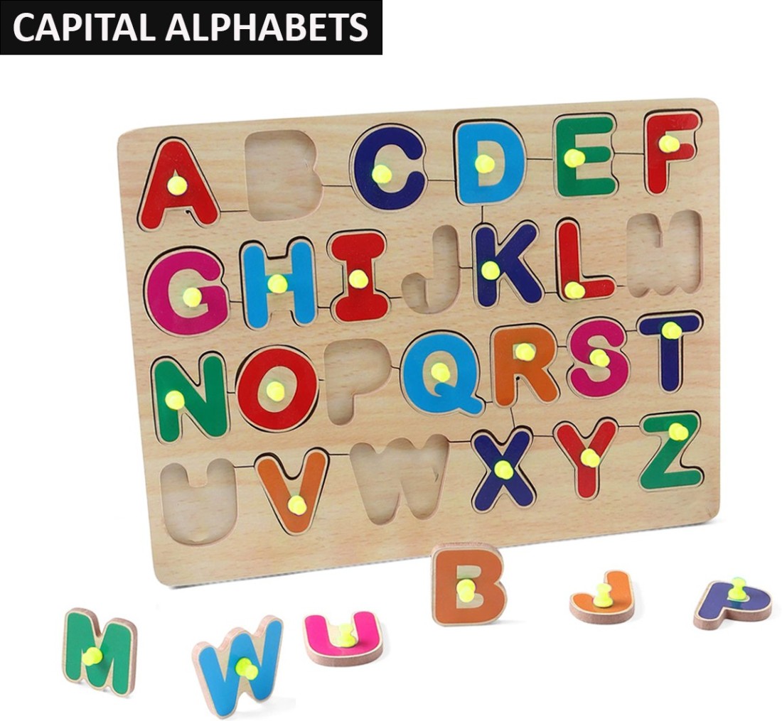 Babyhug wooden alphabet hot sale puzzle