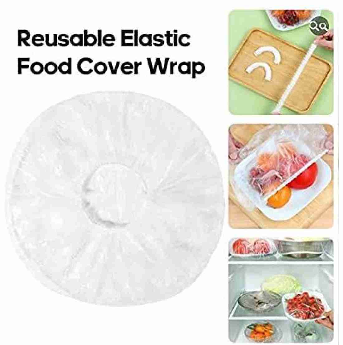 krenz 50 Pcs Fresh Keeping Bags, Reusable Elastic Food Storage Covers,  Plastic Sealing Bags Food Cover, Elastic Stretch Adjustable Bowl Lids,  Universal Kitchen Wrap Seal Caps 20 inch Lid Set 20 inch