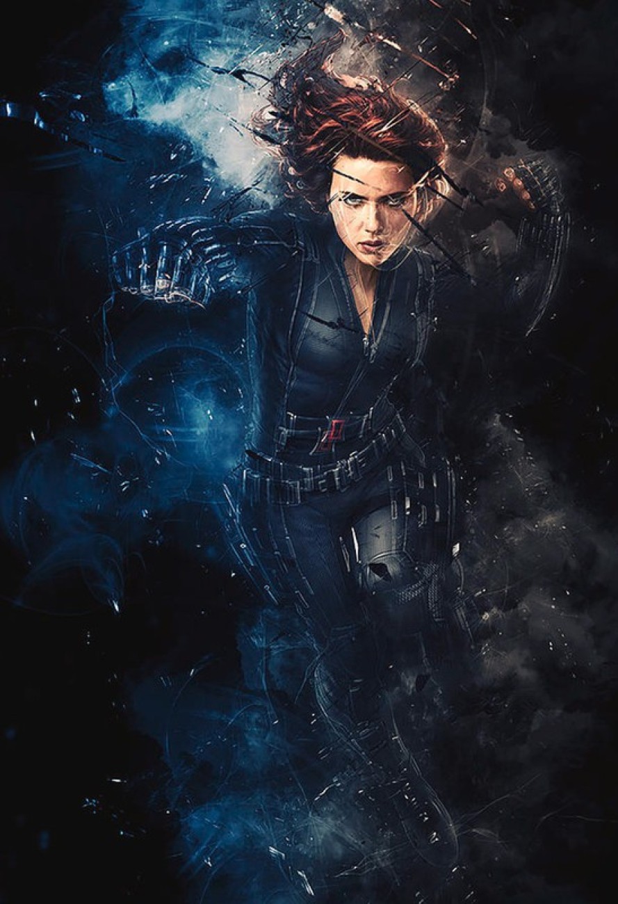 Black Widow Scarlett Johansson Movie Poster Art Print - Poster