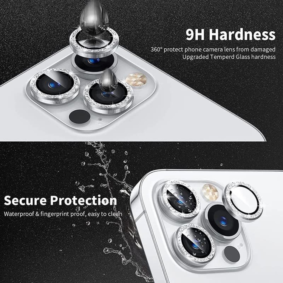 Casesily Camera Lens Protector for iPhone 15 Pro Max Metal Camera Ring with  Glass Protection - Casesily 