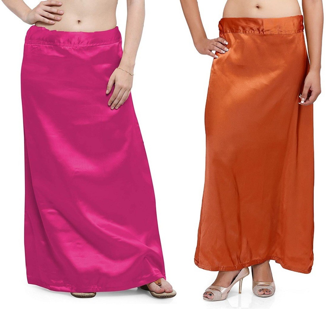 Guddan GD-1103-Rani-Copper Pure Satin Petticoat Price in India