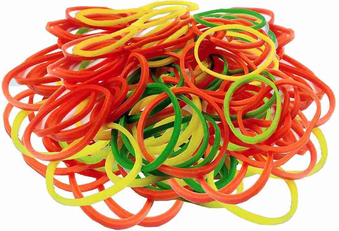 Rubber Band - Fluorescent Color 1 inch Pack of 1 KG - for Office