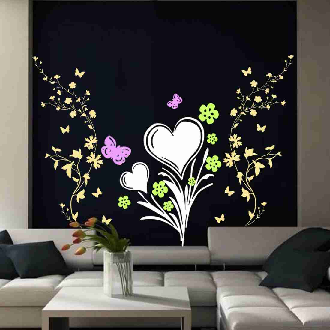 Buy ARandNJ Combo Painting Wall Stencils, (Size:- 16X24 Inch),Nature Love  Theme- Falling Heart and Tempting Floral Haze DIY Wall Painting Ideal for  Home Decor Online at desertcartKUWAIT