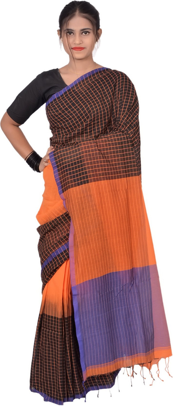 Buy SAYAN CREATION Color Block Bollywood Pure Cotton Multicolor