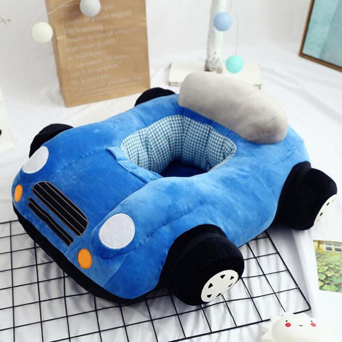 THE MODERN TREND siting toy car for baby girls kids birthday gift 2 year old Baby Blue Color 80 cm siting toy car for baby girls kids birthday gift 2