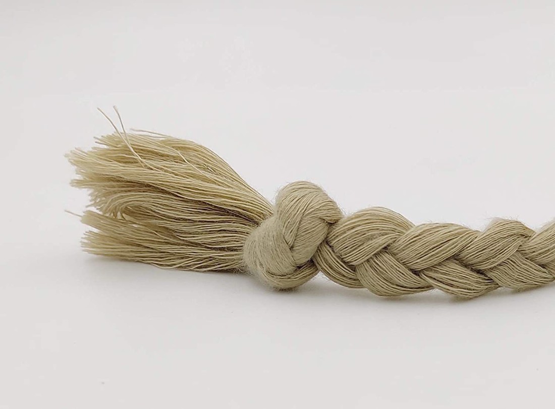 बॉबिनी Braided Macrame Cotton Cord 10mm 20 Meters Thread