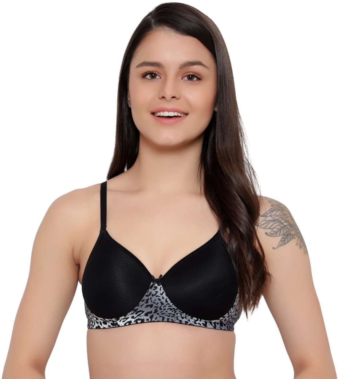Non Padded Non-wired Full Coverage T-shirt Bra For Women, Lightly