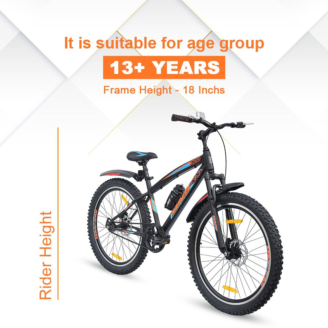 Buy DNS BIKES DNS300 Unisex Cycle For Adults Frame Height 16 Dual Disc Brake 85 Assembled 26 T Mountain Cycle online at Flipkart