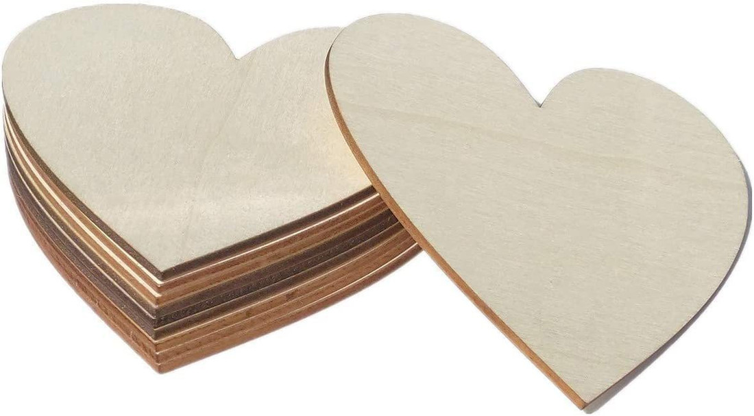 Wood outlet heart cutouts