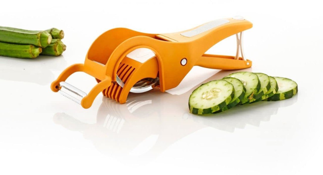 ABlue Clipper 2 in 1 Vegetable Cutter & Peeler, for Chilly, Lady