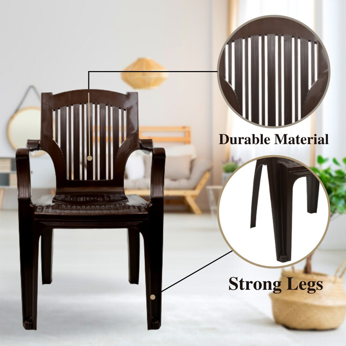 Peacock plastic sales chair price
