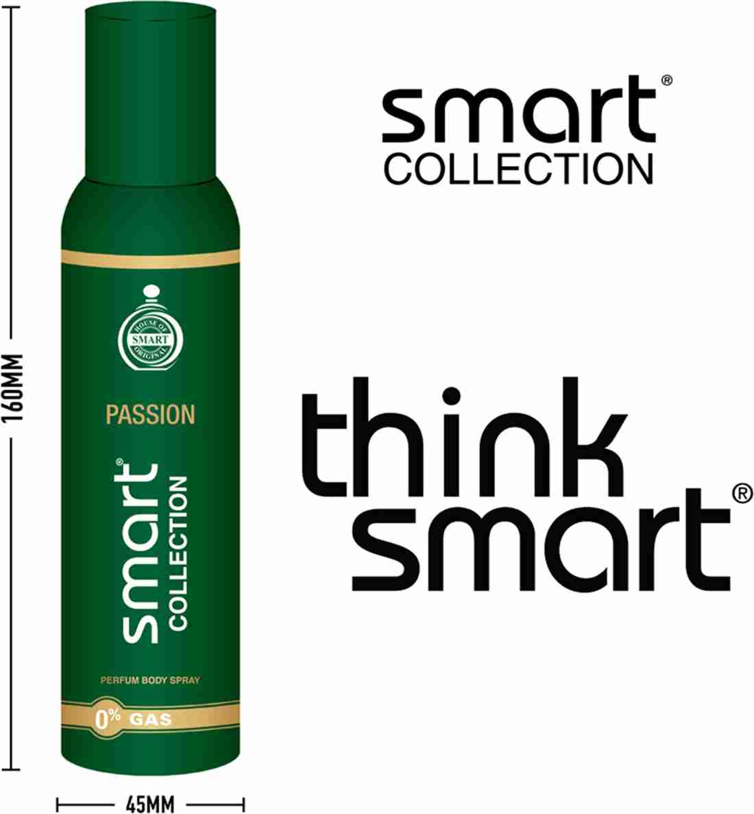 smart collection PASSION NO GAS Deodorant Spray For Men Price