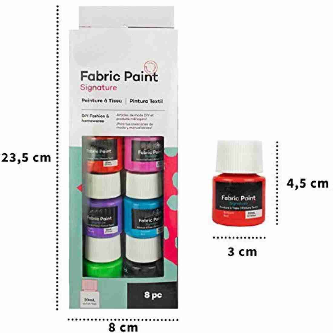 Fabric Paint 15 x 15ml Textile Fabric Fabric Paint Set Paint