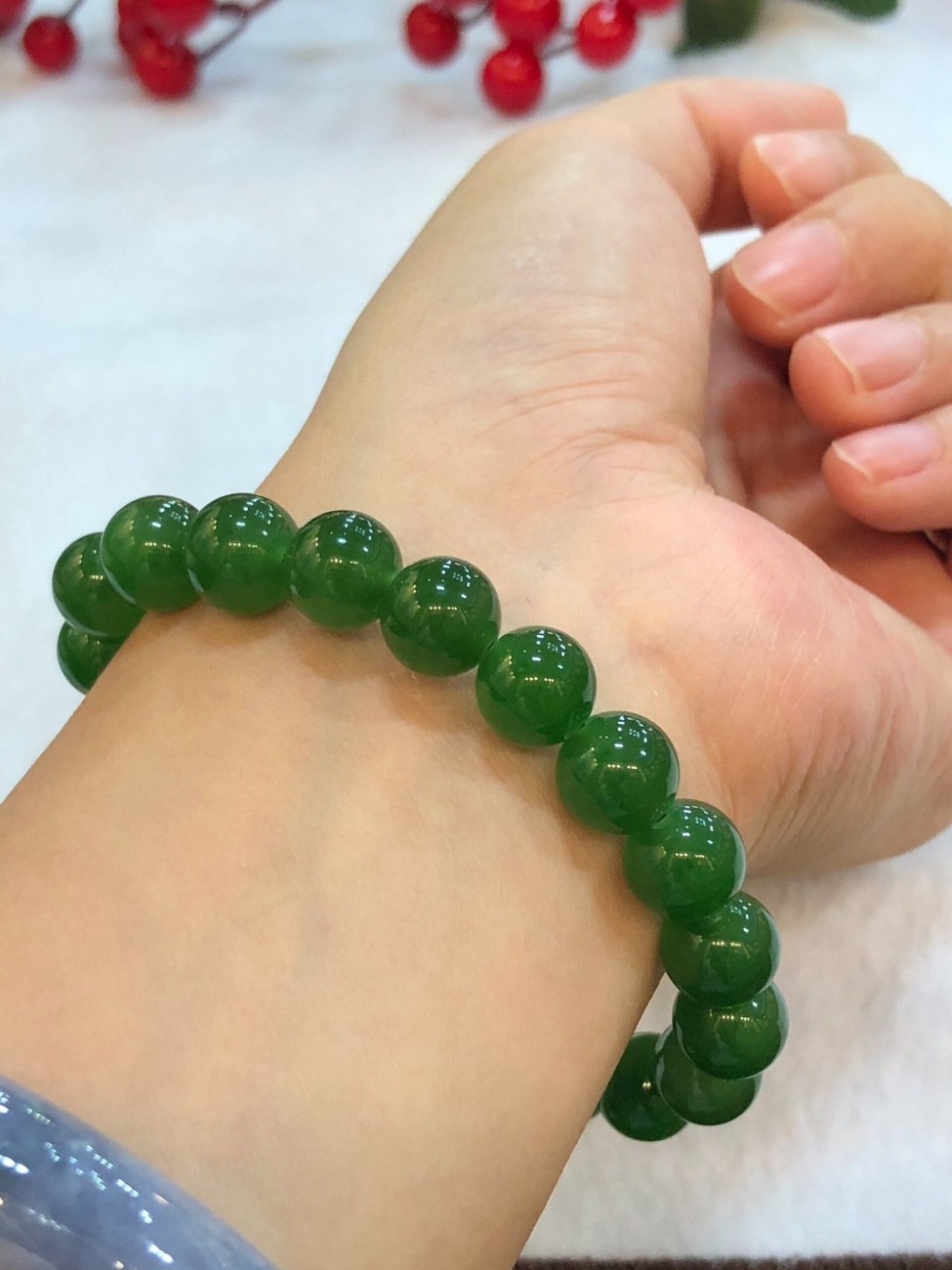 Green Jade Bracelet  Buy Online Green Jade Crystal Buddha Bracelet   Shubhanjali