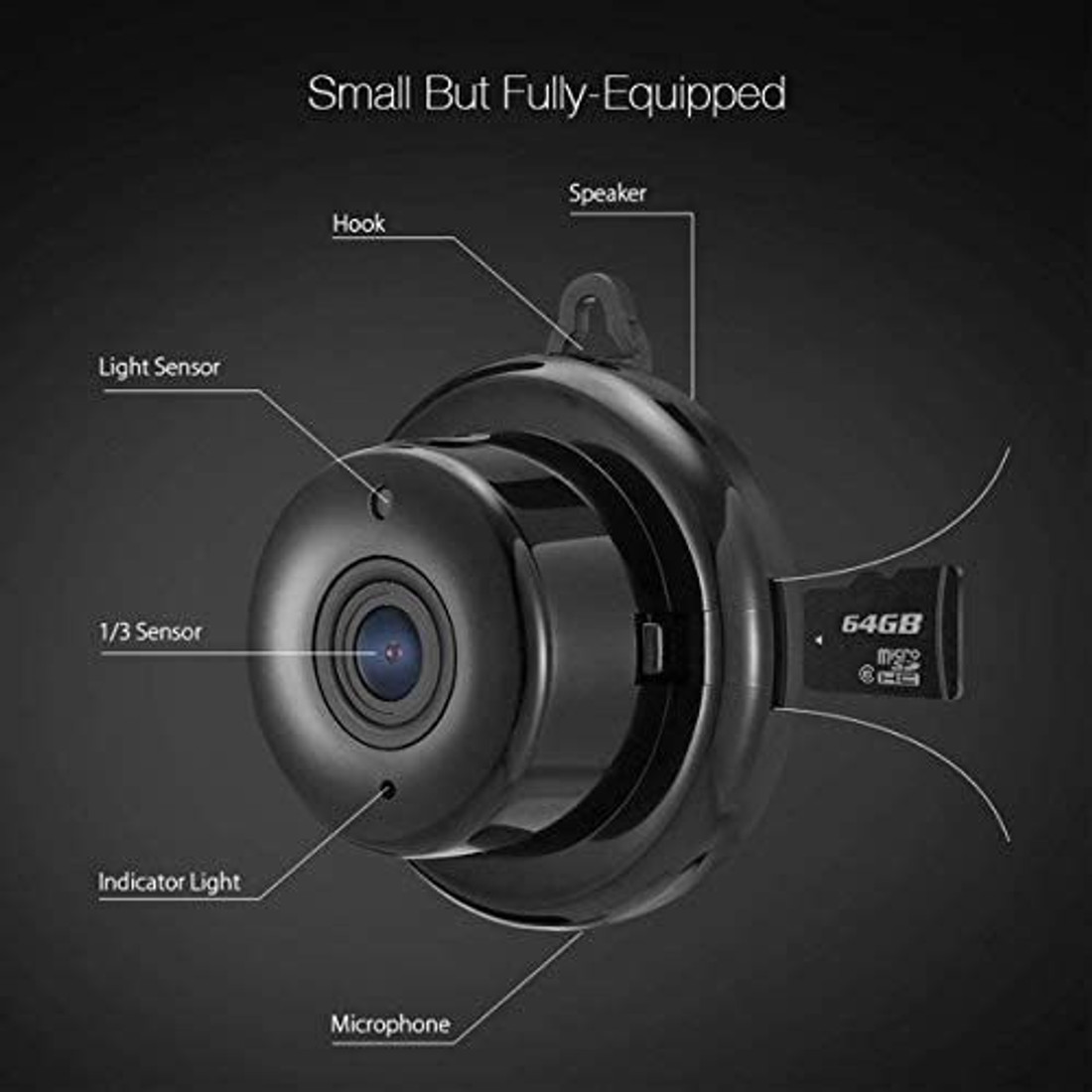 SROPX MINI Mini WiFi Full HD Spy IP Camera Hidden Wireless CCTV