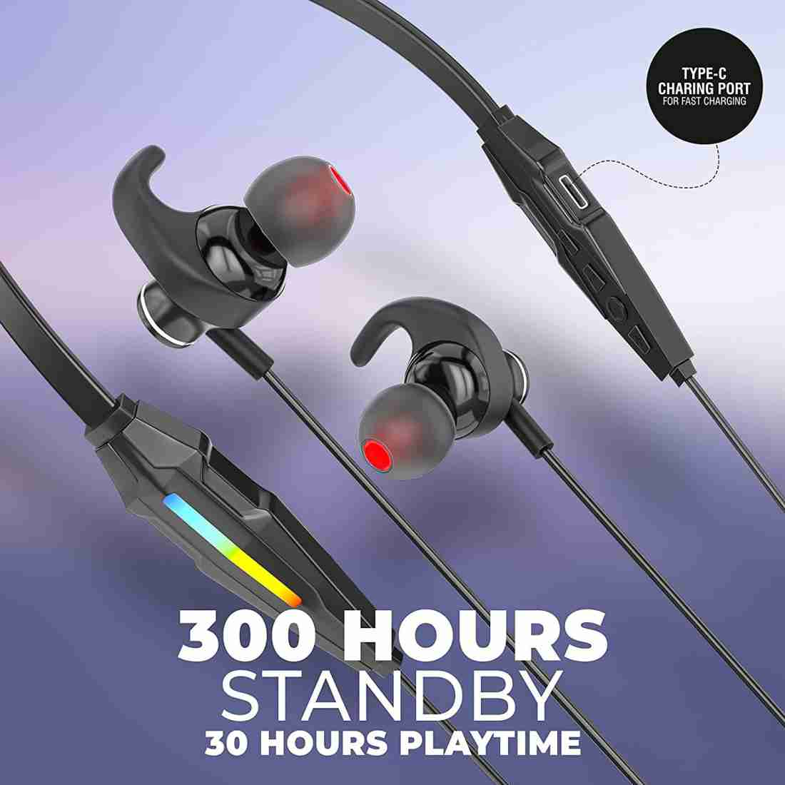 UB0N Bluetooth Earphone CL 3710 Lightup Series Wireless Neckband