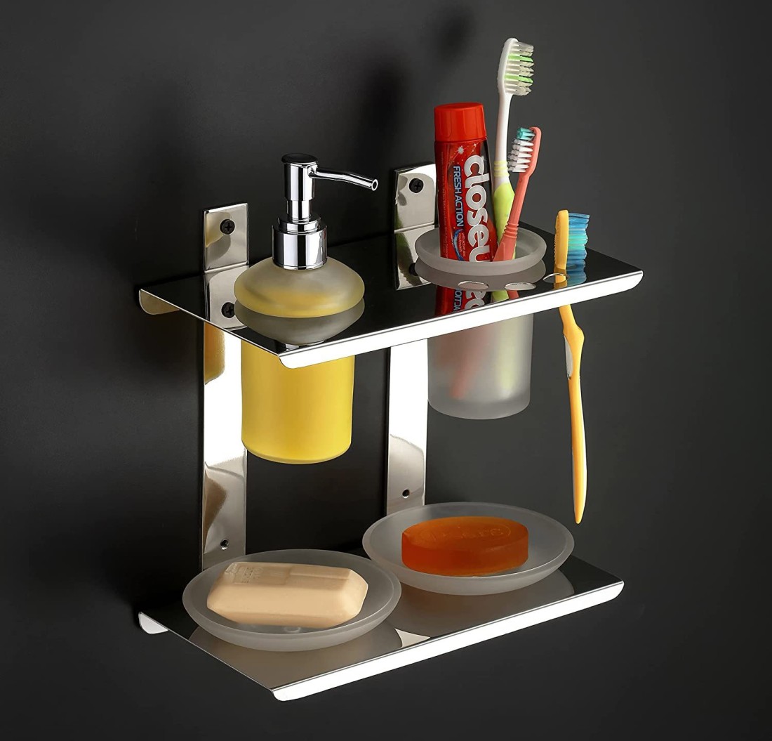 Buy Devashree Stainless Steel 1 Tier Bathroom Shelf / Kitchen