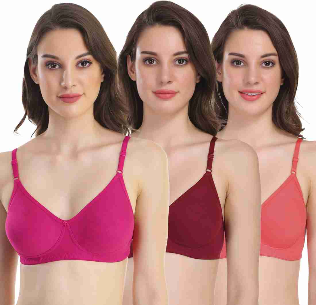 pooja ragenee Seamless Cotton Blend Women T-Shirt Non Padded Bra - Buy  pooja ragenee Seamless Cotton Blend Women T-Shirt Non Padded Bra Online at Best  Prices in India