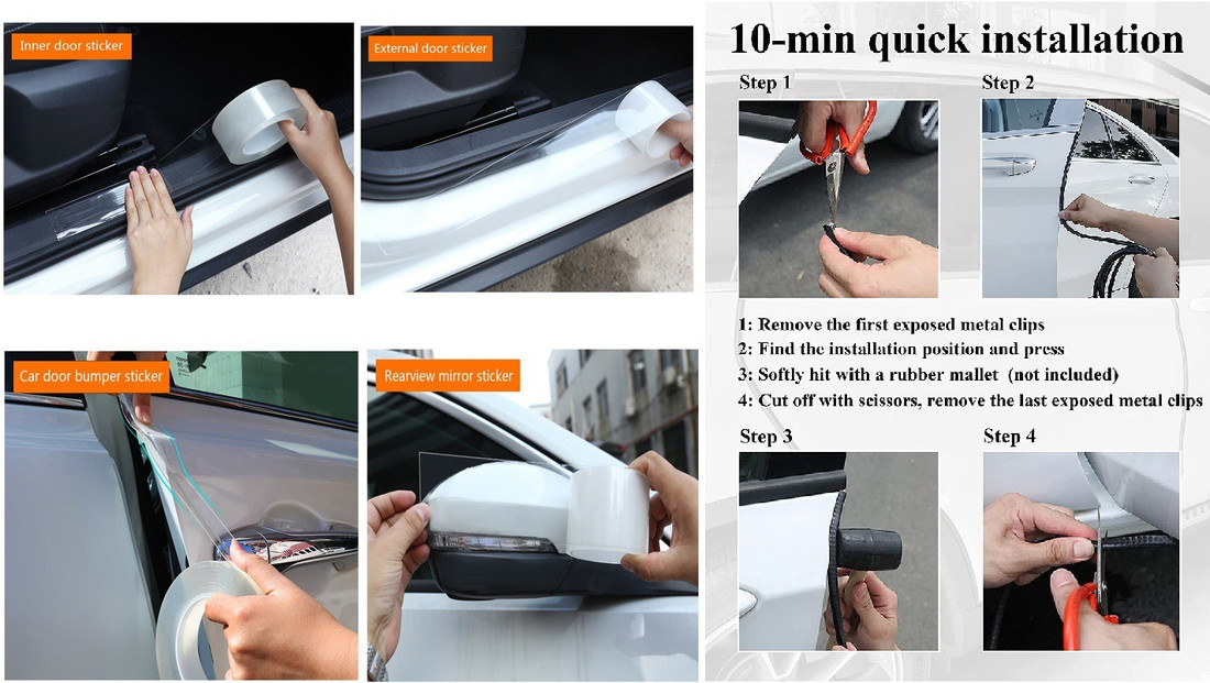 PRTEK Aluminium Rubber Car Door Guard Price in India Buy PRTEK