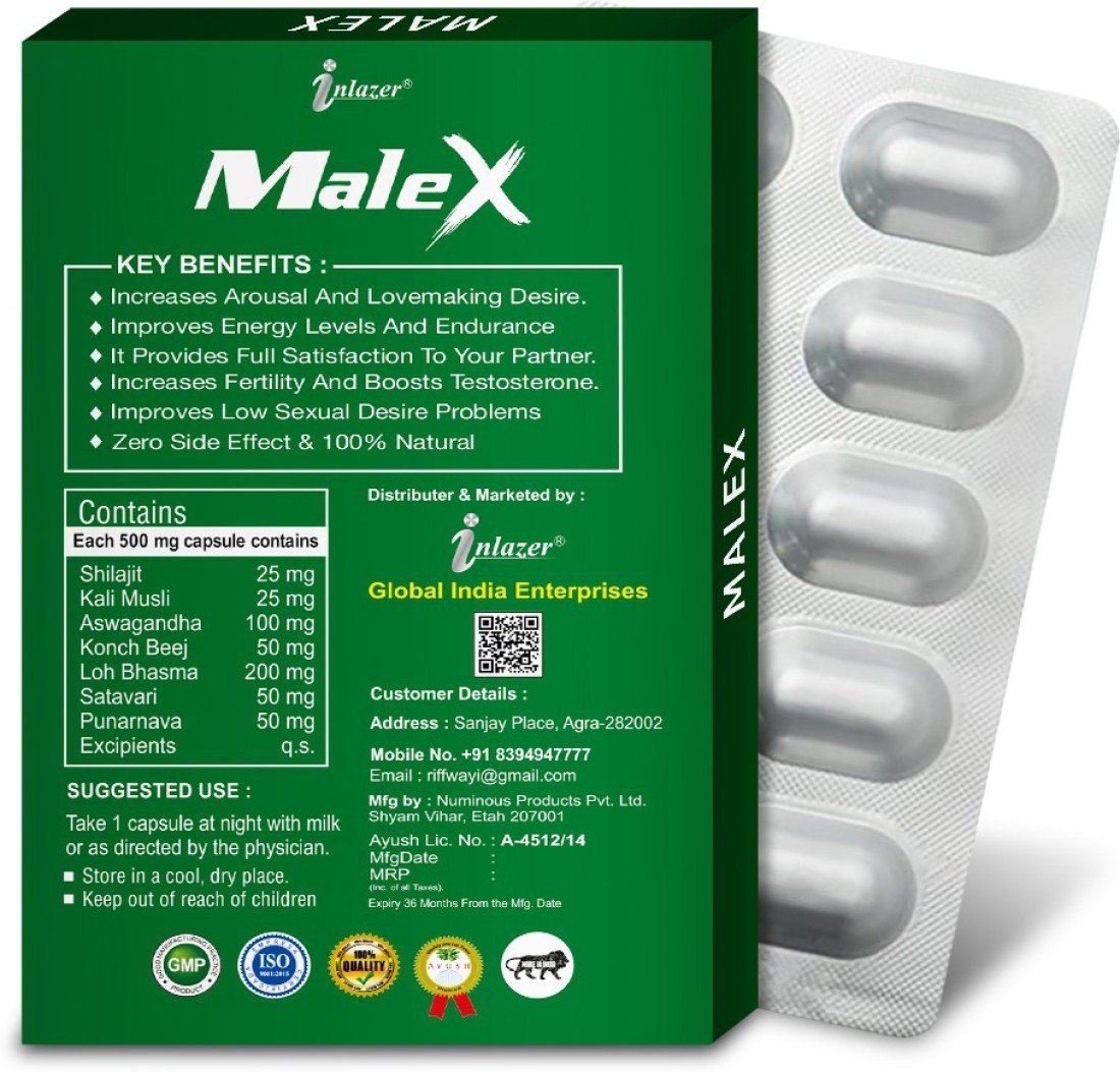 inlazer Male X Sex Time Pills Improves Sperm Health Quality & Stamina Price  in India - Buy inlazer Male X Sex Time Pills Improves Sperm Health Quality  & Stamina online at Flipkart.com