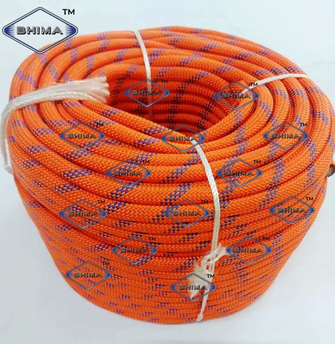 BHIMA Climbing Static Kernmantle Rope 12mm Orange (BHIMA12BTO