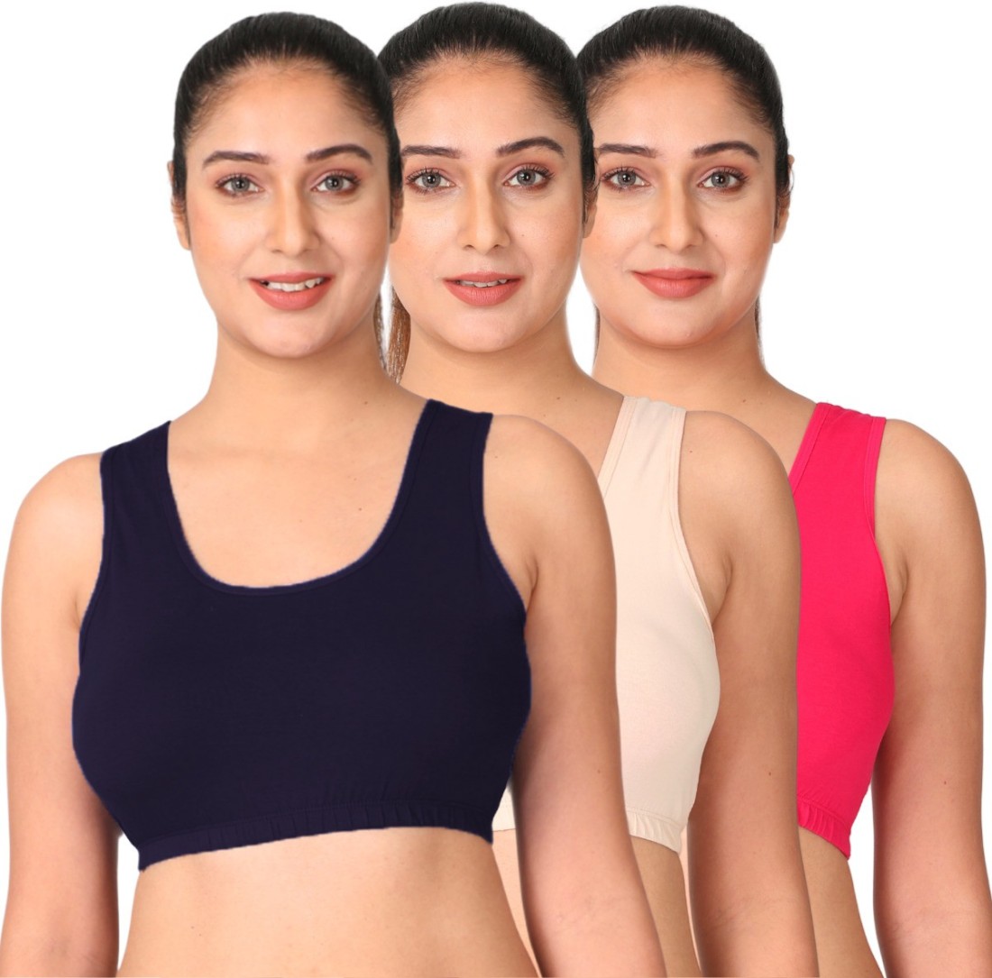 Adira Pack Of 3 Sleep Bras Women Everyday Non Padded Bra - Buy Adira Pack  Of 3 Sleep Bras Women Everyday Non Padded Bra Online at Best Prices in  India