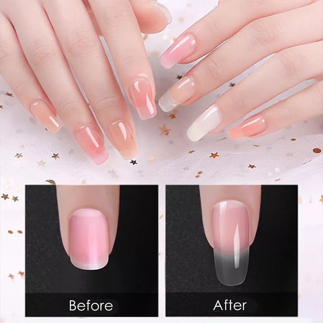 Buy Makartt Nail Extension Gel White Builder Gel Nail Gel Trendy Nail Art  Design Nail Extension Gel Salon Nail Easy DIY at Home 50ML P-21 Online at  Low Prices in India -