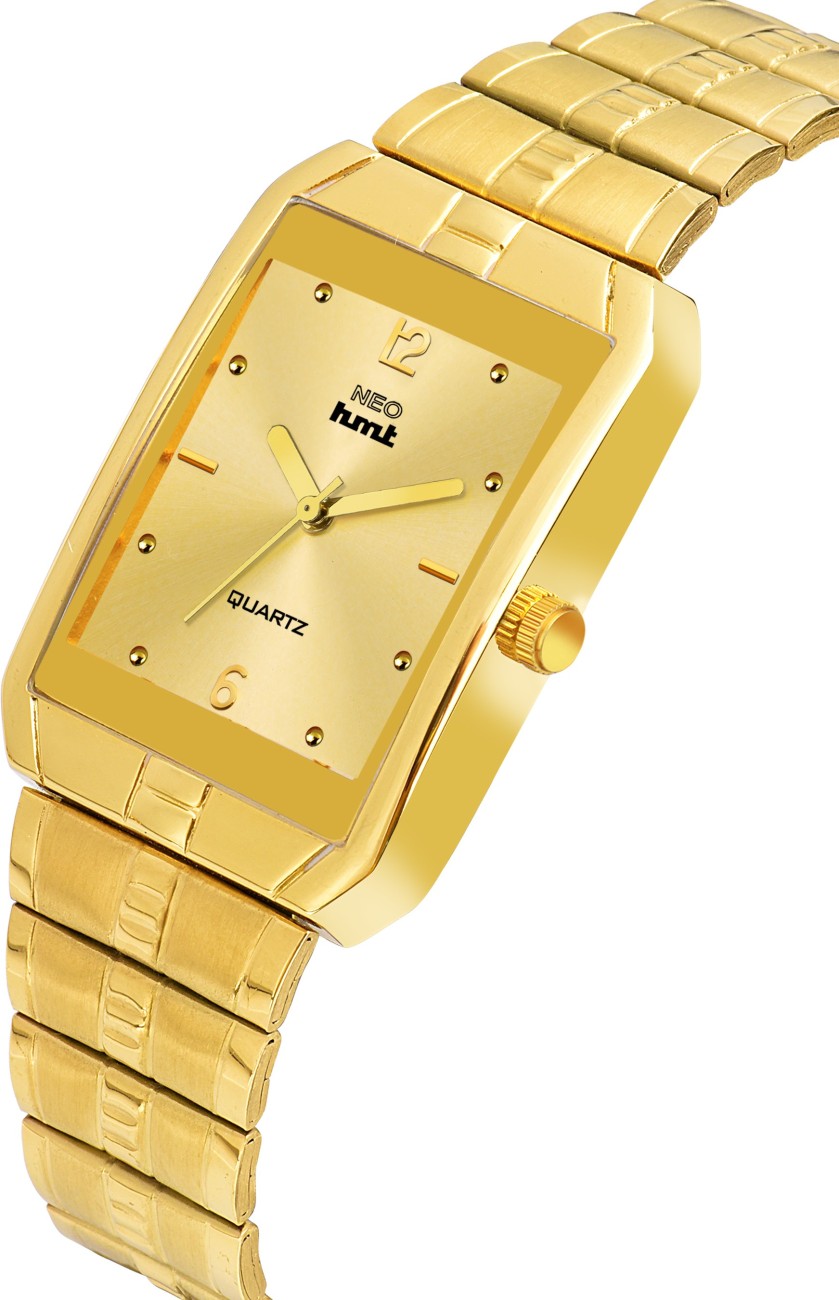 NEO HMT 23.K Gold Plated Stainless Steel Gold Japanese Japanese Design 401 Analog Watch For Men Buy NEO HMT 23.K Gold Plated Stainless Steel Gold Japanese Japanese Design 401 Analog