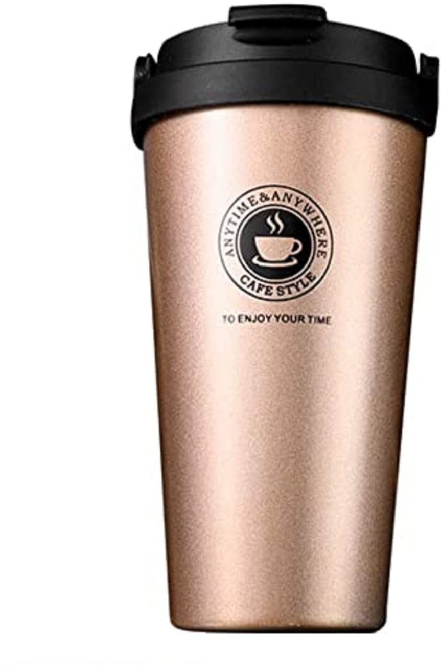 HomeFast Double Wall Stainless Steel Vacuum Insulated Travel Coffee  Stainless Steel Modern Tea Cup Thermos Flask Water Bottle with Leak Proof  Lid 500ml Stainless Steel Coffee Mug Price in India - Buy
