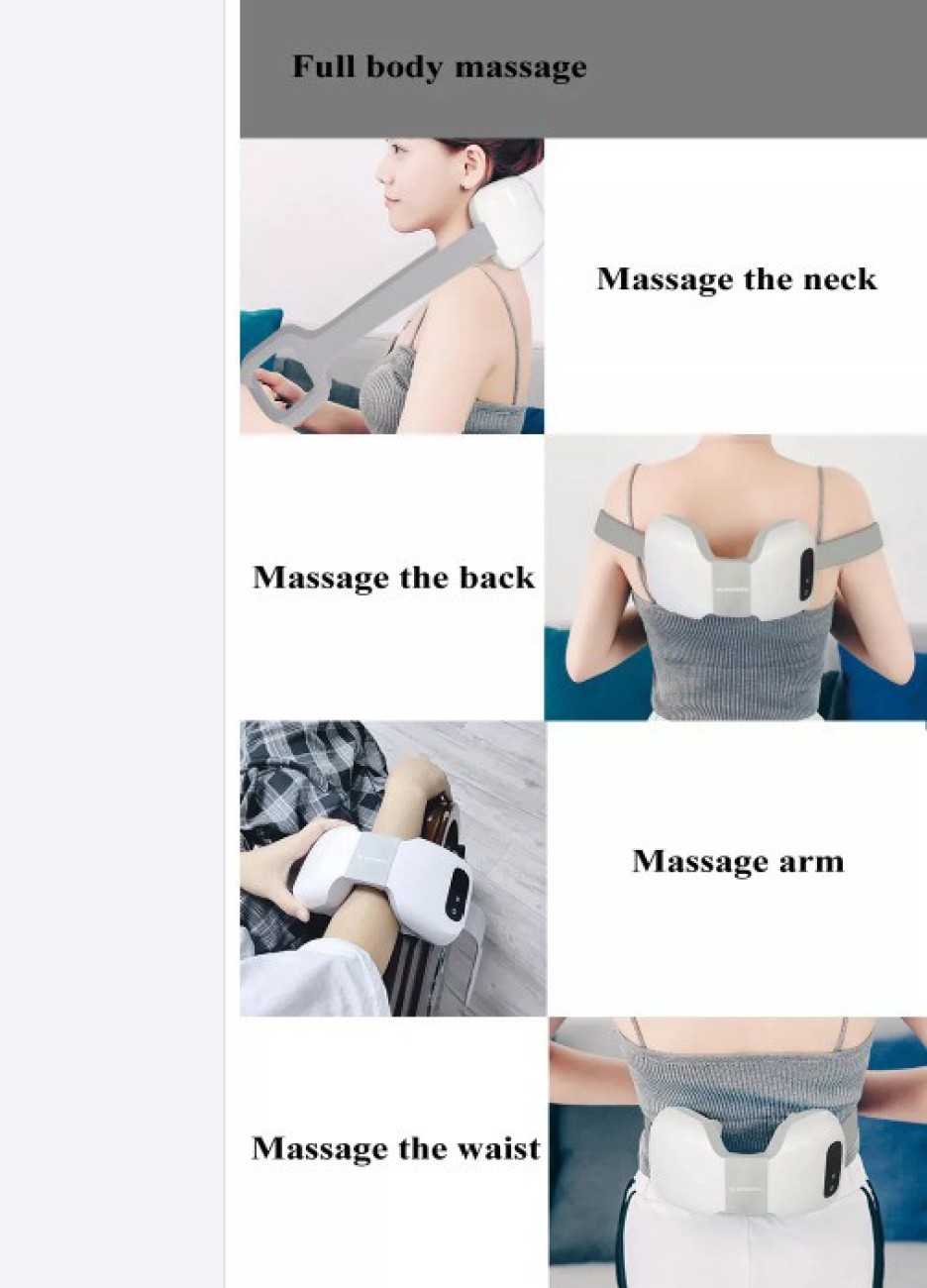 Neck Shoulder Back Massager with Heat and Shiatsu Kneading - Hands-Free 3D  Deep Tissue Electric Massage Machine - Relief Muscle 