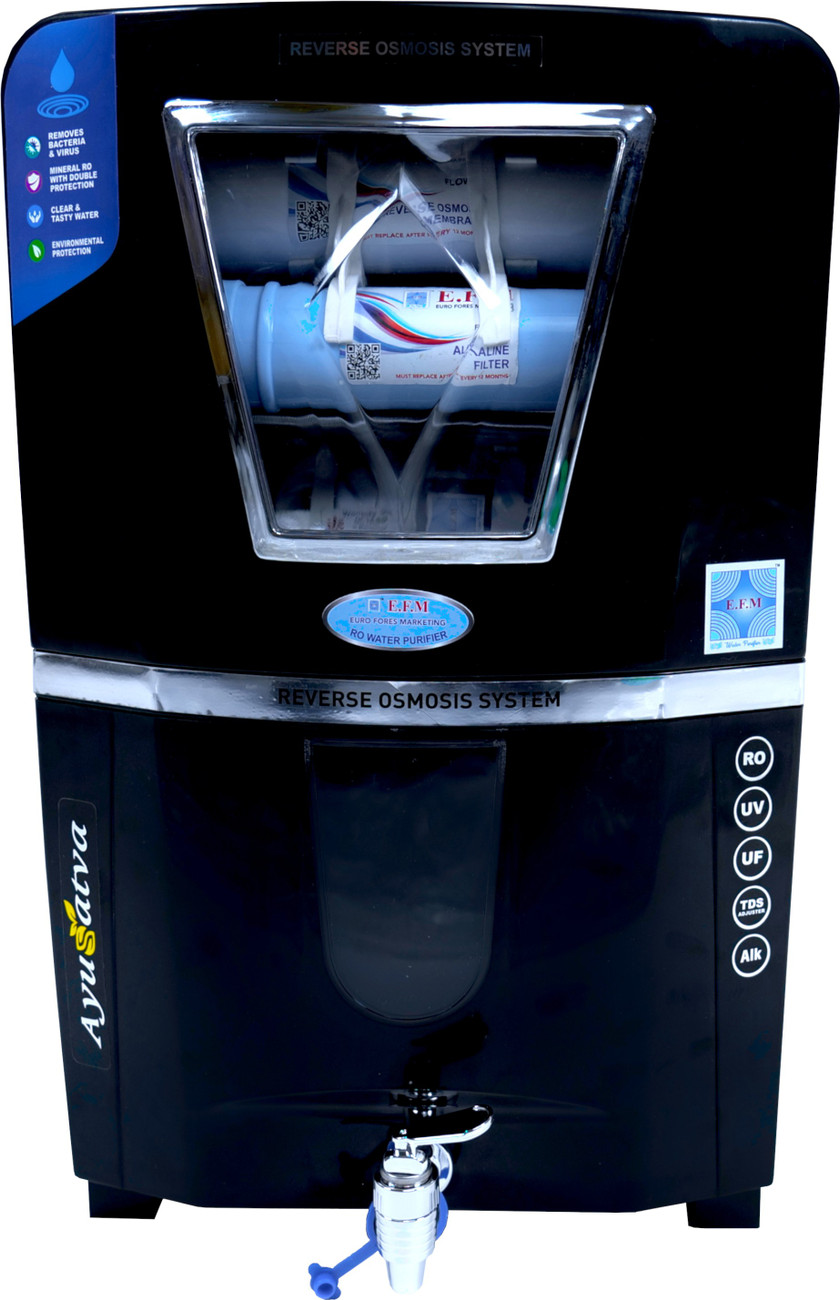 E.F.M Blue Ocean Water Purifier Regular Domestic RO System 10 L RO + UV +  UF + TDS Water Purifier - E.F.M 