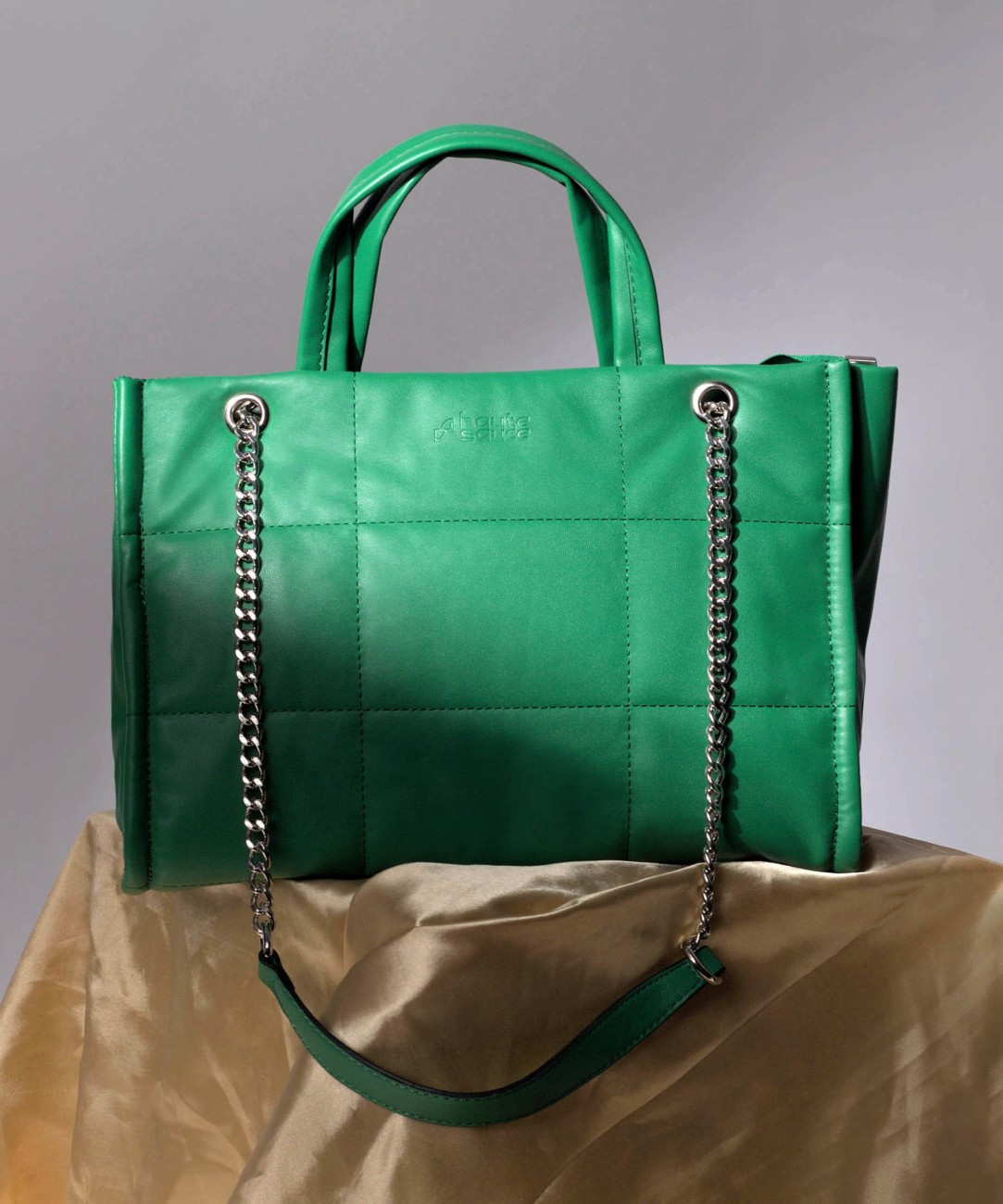 SHINY SHOULDER BAG - Green